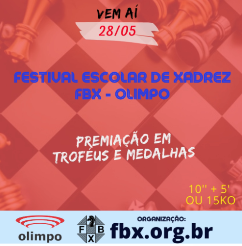 Convite para o Campeonato Brasileiro de Xadrez Escolar - FBX - Federação  Brasiliense de Xadrez