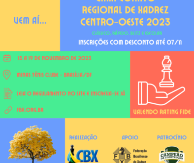 Campeonato Regional Escolar Centro-Oeste de Xadrez 2023 - FBX