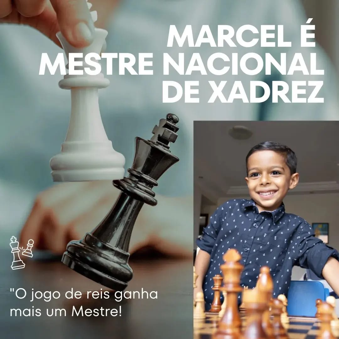 Marcel, aos 7 anos, conquista o título de Mestre Nacional e