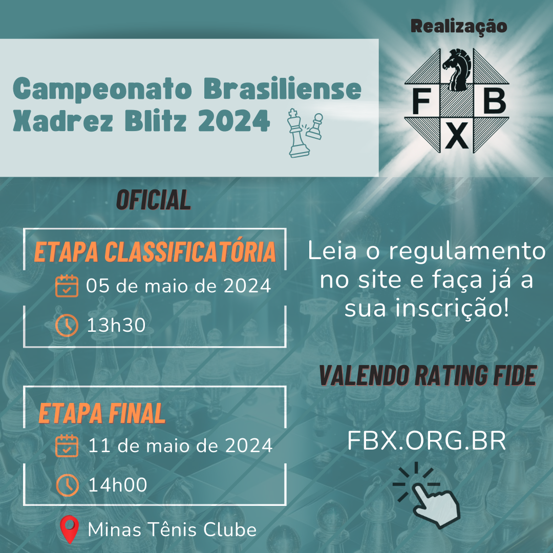 CAMPEONATO BRASILIENSE DE XADREZ BLITZ 2024 – OFICIAL